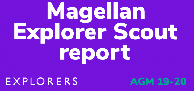 AGM 2019-20: Magellan Explorer Scout Unit report.