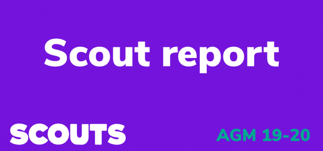 AGM 2019-20: District Scout report.